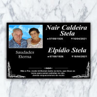 Imagem de Placa ACM 350 - 33cm x 22cm (Com foto Casal)